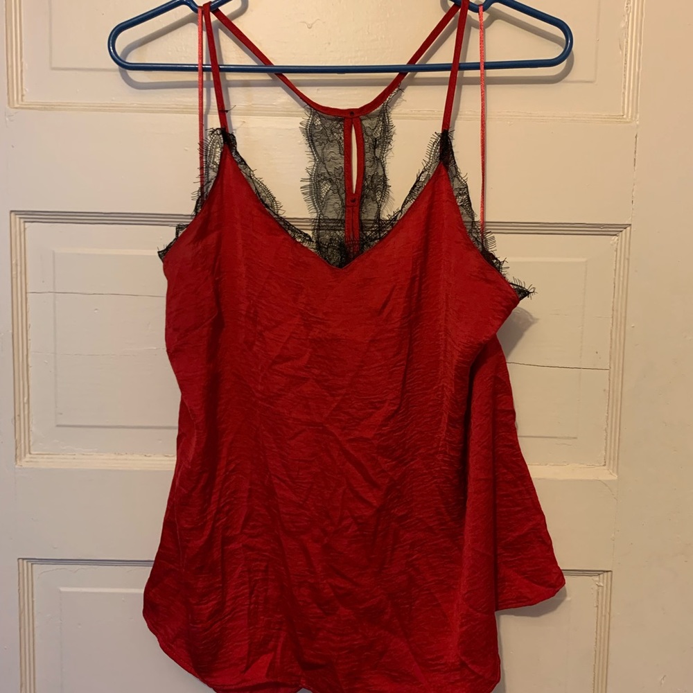Silk Lace Spaghetti Strap Top